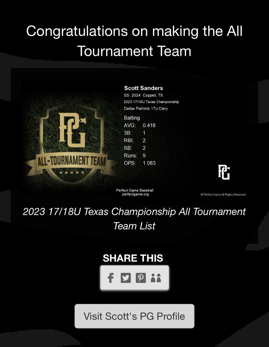 SandersScott21's tweet photo. Made the all tournament team and was 4th on the top hitter list in my last tournament 🏆

@Brendan_Clary 
@BDeuce95 
@EmoryBaseball 
@washubaseball 
@wlu_baseball 
@Coach_babb https://t.co/gRIc5e3pCo