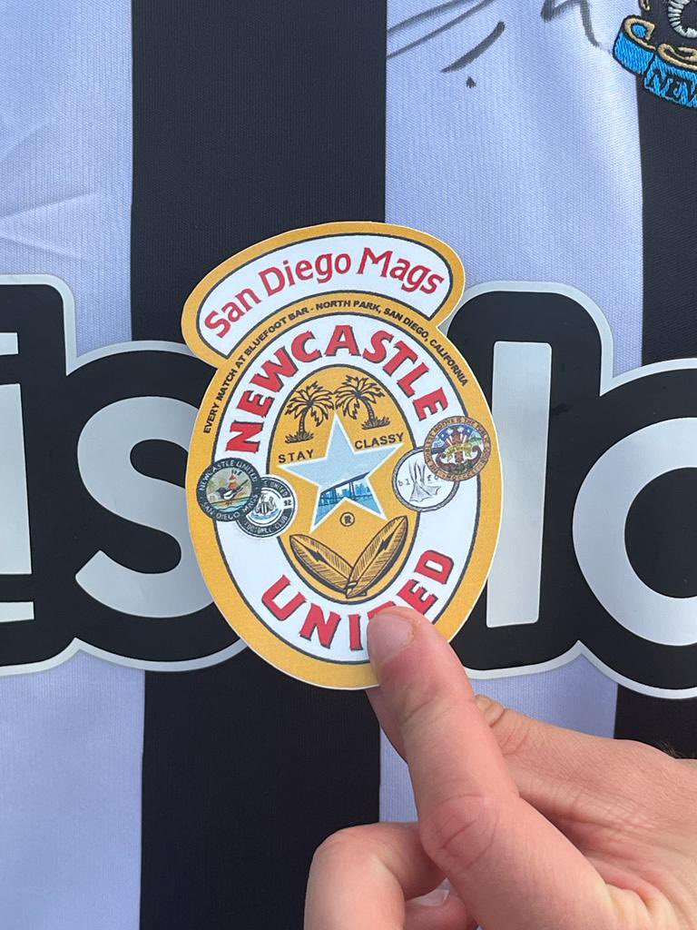 AlexMackay4's tweet photo. Made the short trip from Northumberland to Atlanta, Georgia. Newest member of @SanDiegoMags . Big respect for a group of true Toon fans @ToonArmyAtlanta @ToonArmyAmerica https://t.co/VaGHXx0g1j