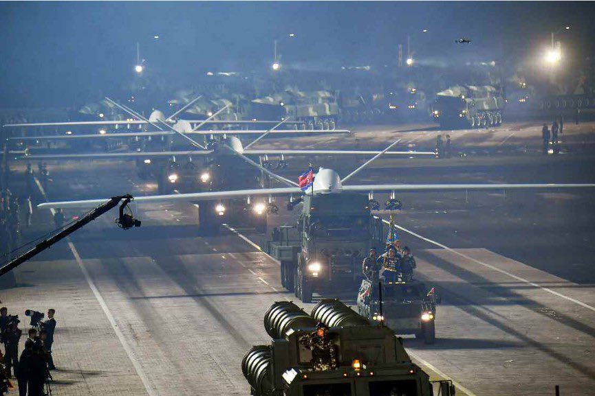 sentdefender's tweet image. The First Images of the “70th Anniversary of the Armistice of the Korean War Parade” in the North Korean Capital of Pyongyang on July 27th have been released with the Event reportedly attended by Delegations from both Russia and China; during the Parade a number of Advanced…