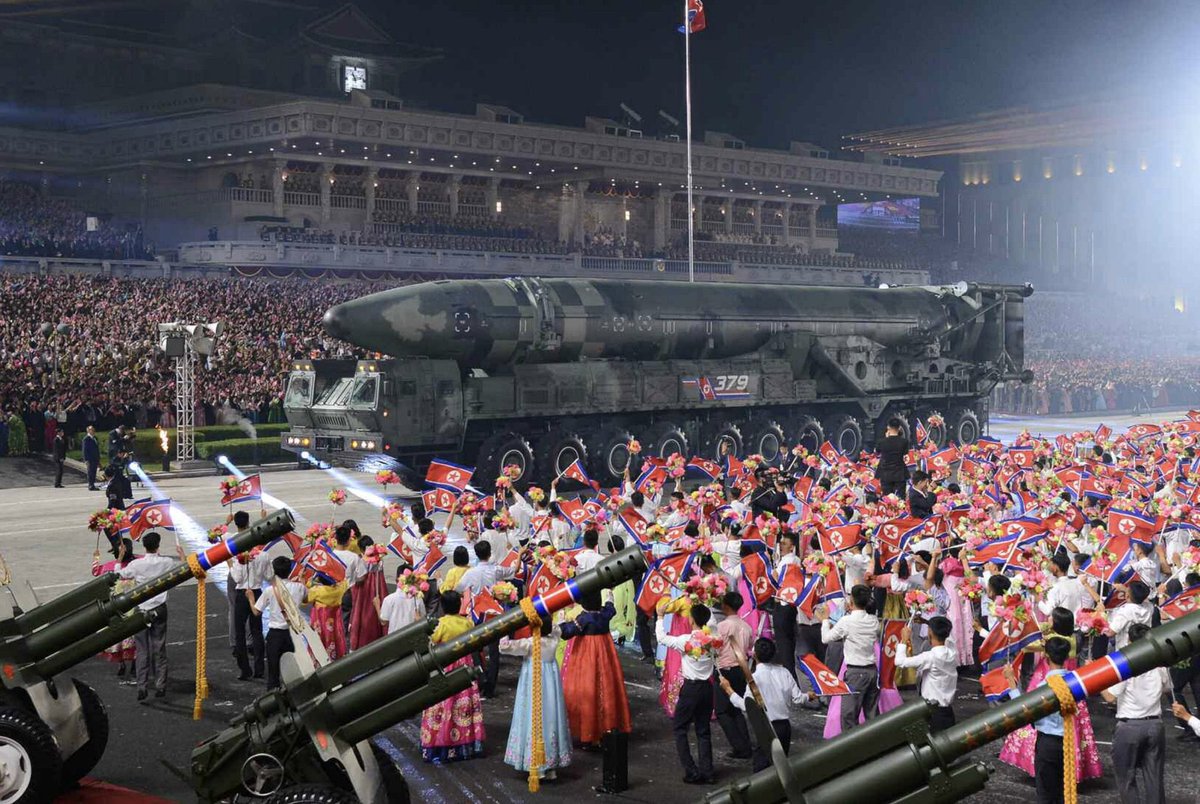 sentdefender's tweet image. The First Images of the “70th Anniversary of the Armistice of the Korean War Parade” in the North Korean Capital of Pyongyang on July 27th have been released with the Event reportedly attended by Delegations from both Russia and China; during the Parade a number of Advanced…