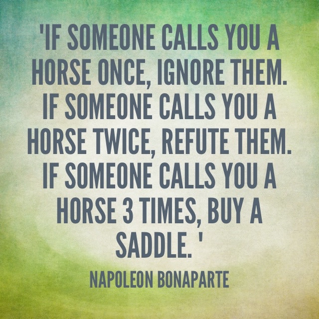 fayaz_king's tweet photo. "If someone calls you a horse 3 times, buy a saddle." - Napoleon Bonaparte. In the face of constant critique, how do we strike a balance between self-conviction and self-insight? Let's dive into this potent topic. #Feedback #SelfImprovement https://t.co/P27yxdGBeU