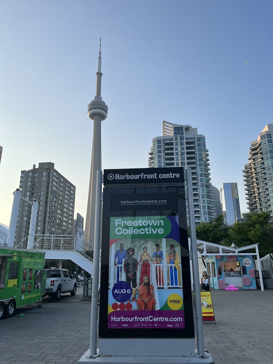 Still in vacation mode so not getting much work done but was happy to see this sign for <a href="/wearefreetown/">Freetown Collective</a> for Caribana while walking around

<a href="/CARIBANA1967/">CARIBANA™</a> <a href="/CaribbeanBrisa/">Caribana</a> <a href="/TOcaribana/">CaribanaToronto.com</a> @caribanafest <a href="/CARIBANA_CAG/">Caribana Arts Group</a>