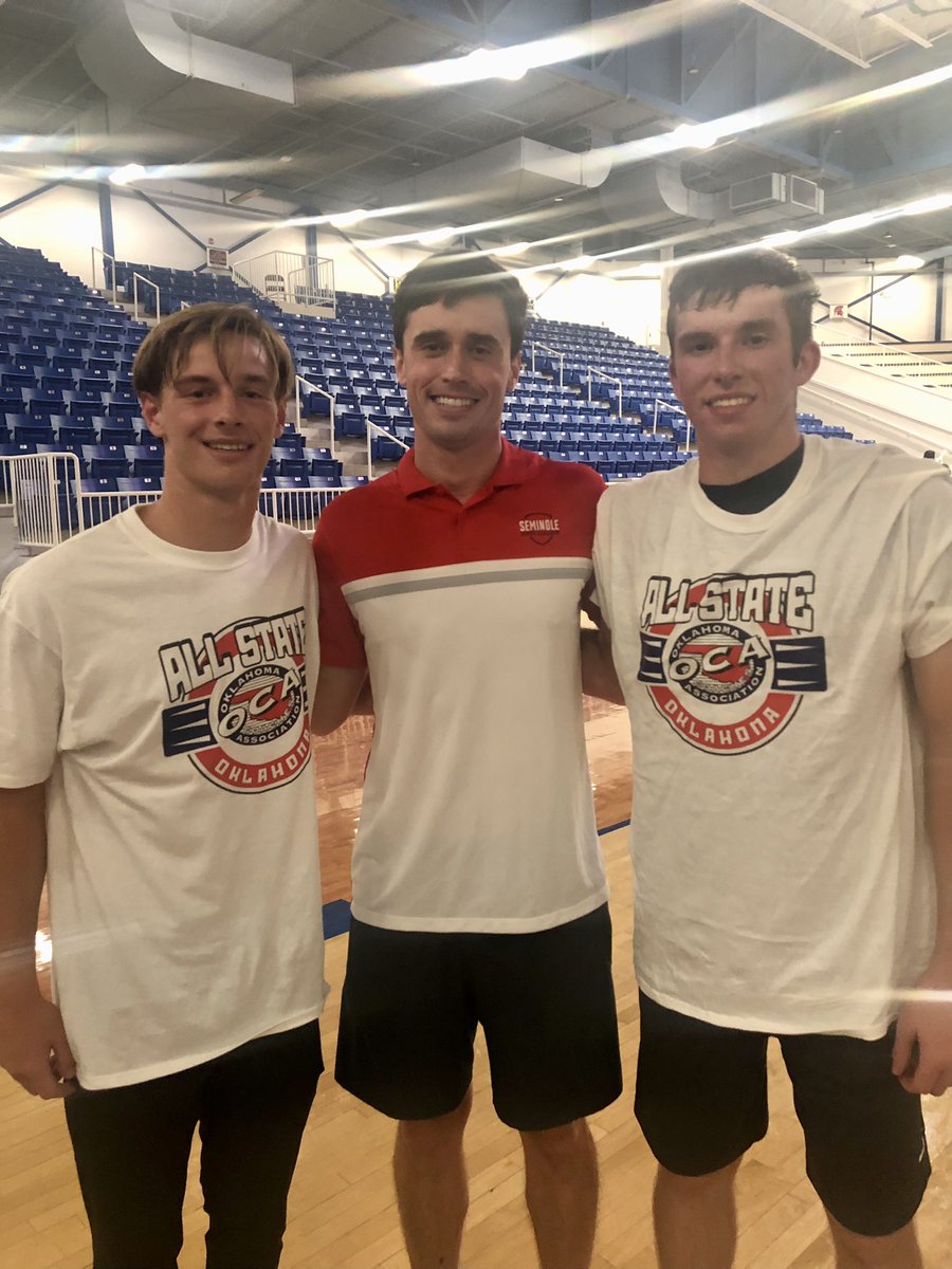 Congrats to <a href="/lukeparish12/">luke parish</a> &amp; <a href="/caden_kitchens/">Caden Kitchens</a> on great prep careers! 

They represented <a href="/SSCTrojansMBB/">Seminole State Men's Basketball</a> well tonight in the Oklahoma All-State game!
