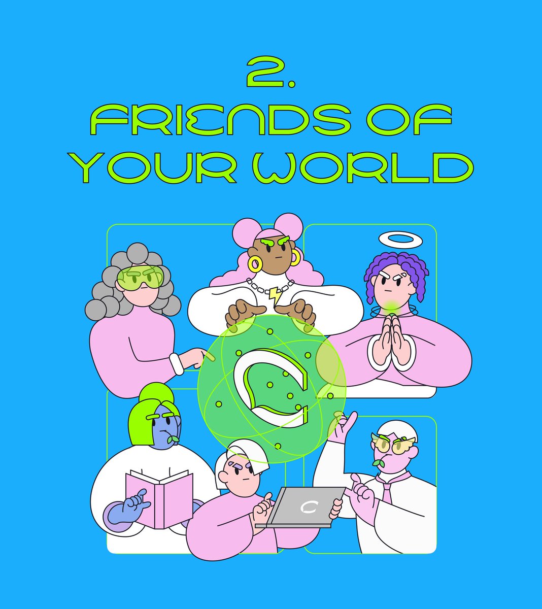 ciety_xyz's tweet photo. 💭
Do you enjoy community activities?
What kind of activities do you usually engage in and spend time on?
The Ciety Friends' world resembles how you enjoy the community in various ways!
여러분은 커뮤니티 활동을 즐기시나요?
주로 어떤 활동을 하며 시간을 보내시나요?
Ciety Friends 세계관은 여러분이 다양한 방식으로 커뮤니티를 즐기는 모습과 닮아있어요!

📖
1. New Era Connect
In the future, CIETY serves as a liberated space where people can actively communicate without communication barriers, cultural, linguistic, or spatial constraints, as the virtual world becomes more significant than reality.
가상세계가 현실보다 더 중요해진 미래,
CIETY는 소통이 단절된 현실과는 달리 문화와 언어, 
공간적 제약이 없는 자유로운 공간으로 사람들이
활발하게 소통할 수 있었어요.

📖
2. Friends of Your World
Amidst these changes, people wanted to create their own worlds, and the six Friends created diverse and harmonious communities with their unique abilities.
이러한 변화 속에서 사람들은 자신만의 세계를 창조하고 싶어했고,
여섯 명의 Friends들은 각자의 특별한 능력으로 다양하고 조화로운 커뮤니티를 만들었습니다.

📖
3. Welcome to Your World
Jump into this special world, join 6 friends, create Your World, and embark on an adventure. Welcome!
이 특별한 세계에 뛰어들어 여러분의 이야기를 시작할 차례입니다.
여섯 가지 특별한 능력을 가진 Friends들과 함께 모험을 떠나보세요.
환영합니다, Your World로!

📣
Are you curious about CIETY FRIENDS?
🔗https://t.co/7CSi9zpdW1

#CIETY #CIETYFRIENDS #PFP #CIETYFRIENDSPFP