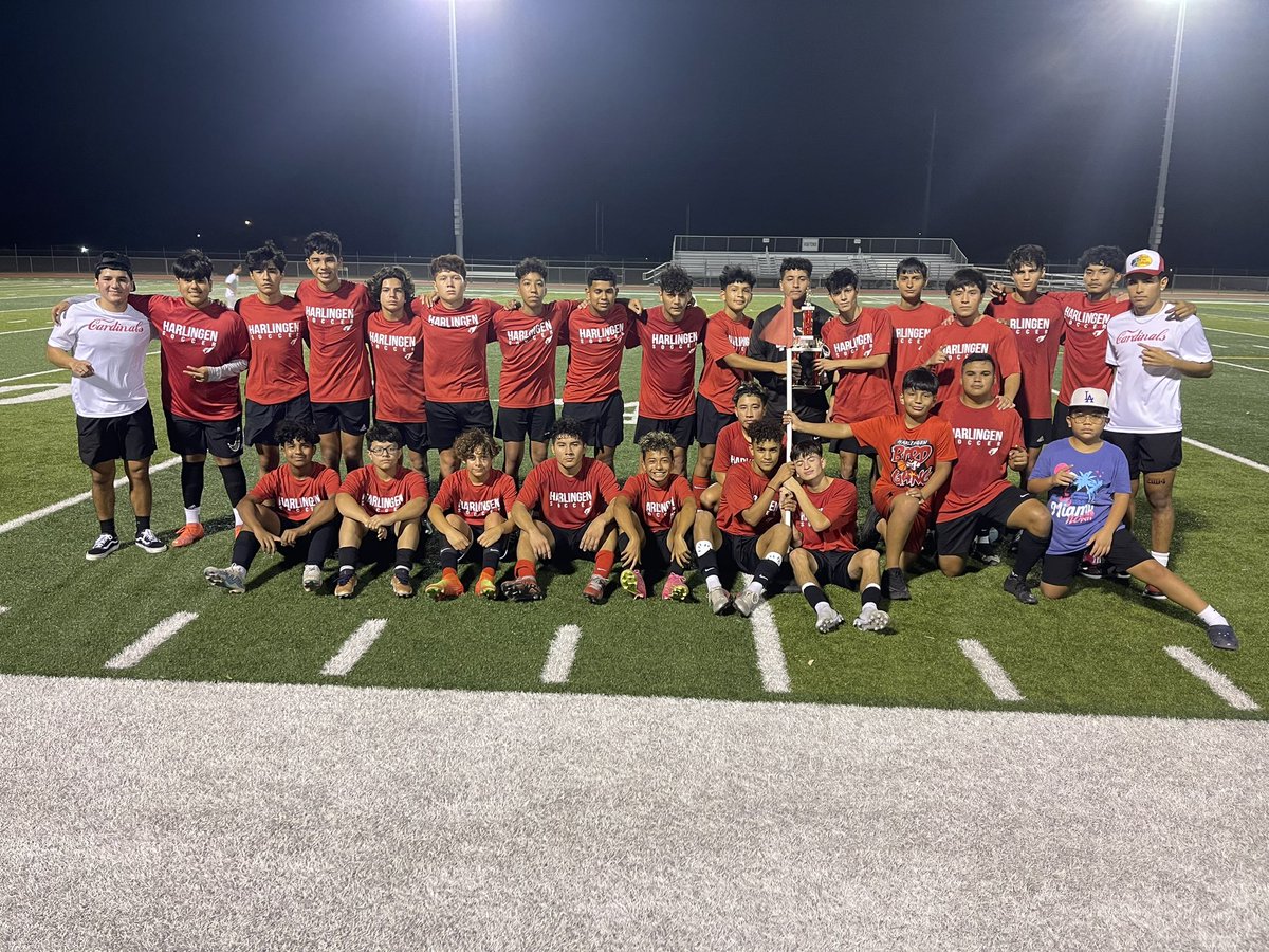 Congrats to this great group of young men on taking home 1st place in the first annual Harlingen Summer Soccer League! A nail biter of a win in the final in penalties. Keep working hard, and keep the end goal in mind.