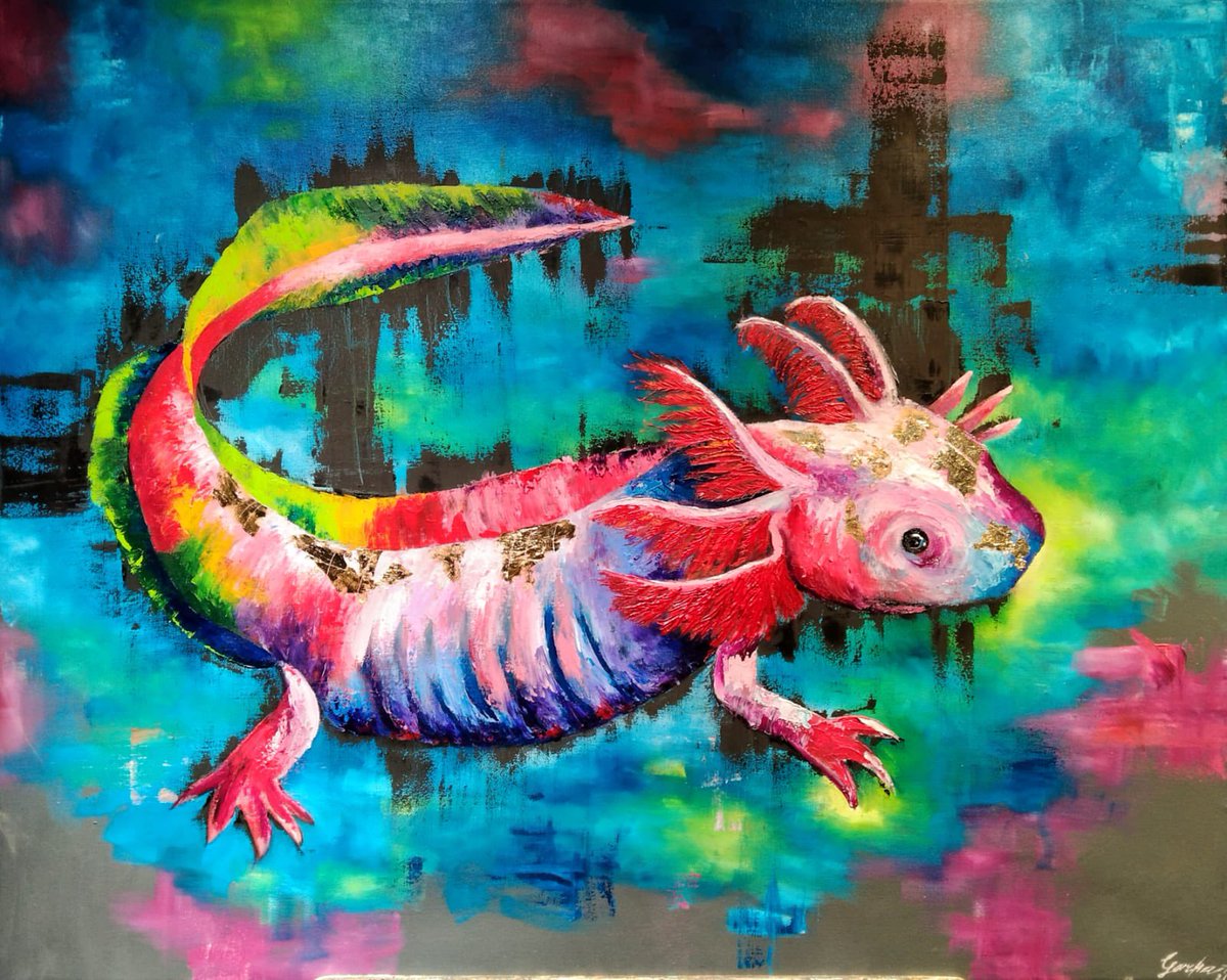 ywuanna's tweet photo. Autor: Gorcha
Título: "Axolotl"
Técnica: óleo sobre tela
Medidas: 80x100 cm
Año: 2022
Certificado de autenticidad
Precio: $14,000.00 MXN https://t.co/OCwWLgZKp3