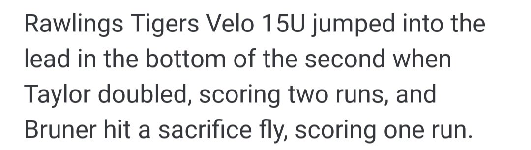 _brons0ntaylor's tweet photo. Stand up double with 2 rbis to tie the game 2-2 https://t.co/ykT1jQx2ST