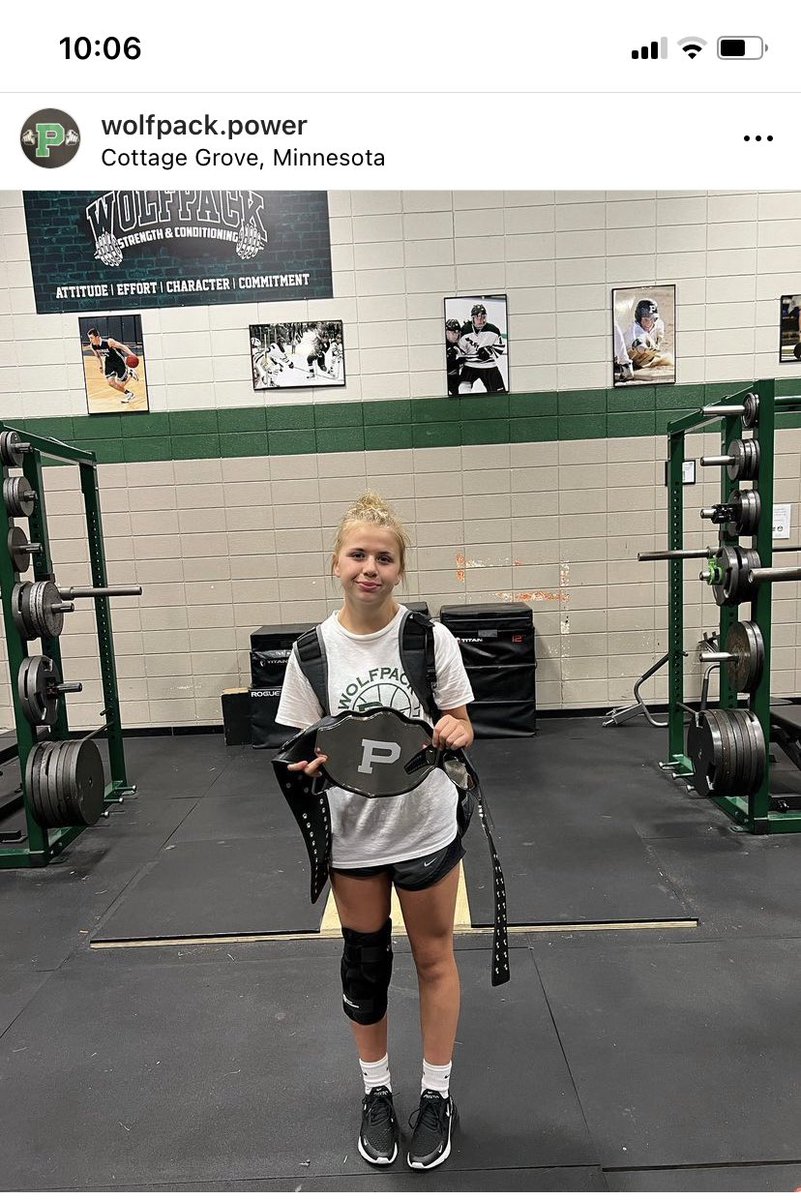 ParkGirlsB's tweet photo. Way to go Mariah! Group 3 Lifter if the Week! #wolfpackpower https://t.co/wnX47FNc2f