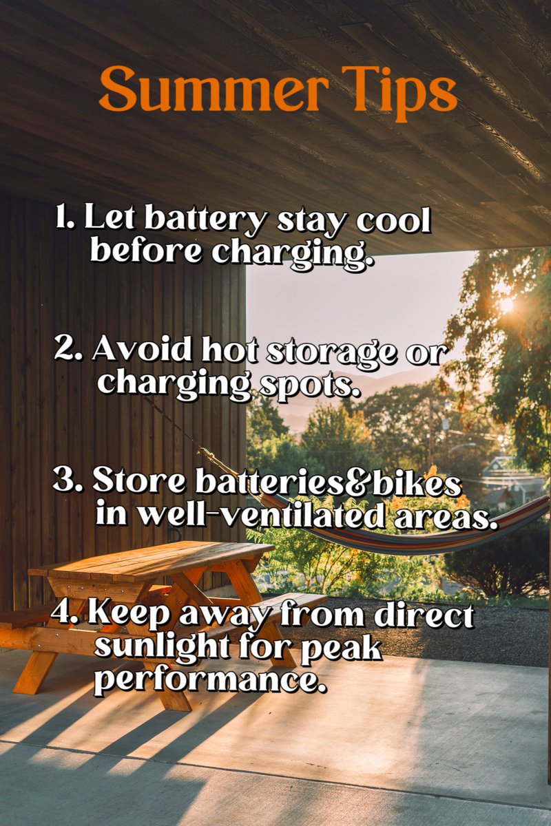 macfoxbike's tweet image. 🔋💡 Get Ready to Ride through Summer with Macfox E-Bike Battery Tips! 💡🔋
🌞 Don't let the heat slow you down! ☀️ Keep your e-bike powered and ready for exciting summer adventures with these battery tips in mind. 🚲💨             
 #Macfox #Macfoxbike #EbikeTips #SummerRides