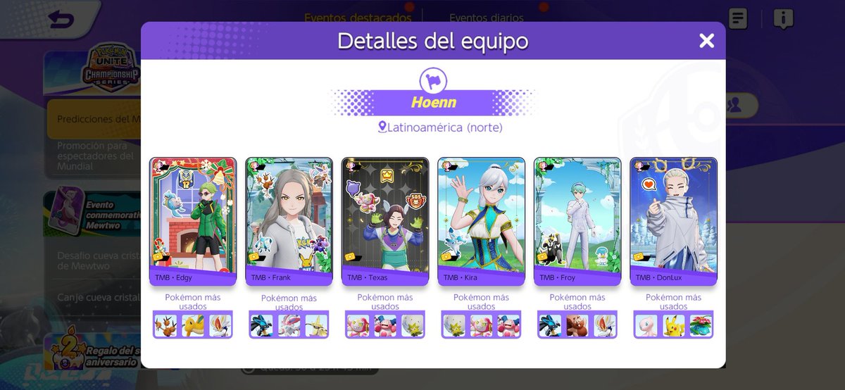TMB_ESports's tweet photo. Ufff, que padre se ven dentro del juego chicos! @JuanETeixeira @Xilekira @7Froy @DonLux_ …. Gracias @PokemonUnite!!
#GoTMB #TMBHoenn #PokemonUNITE #Esports https://t.co/2H8KaaIcwd