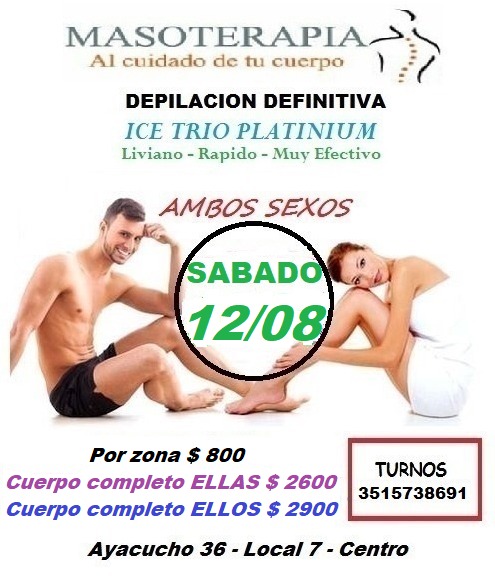 MasoterapiaCor1's tweet photo. No te quedes sin turno!!! Te esperamos!!! #depilacion #definitiva #ambossexos https://t.co/MFL49BpI3E
