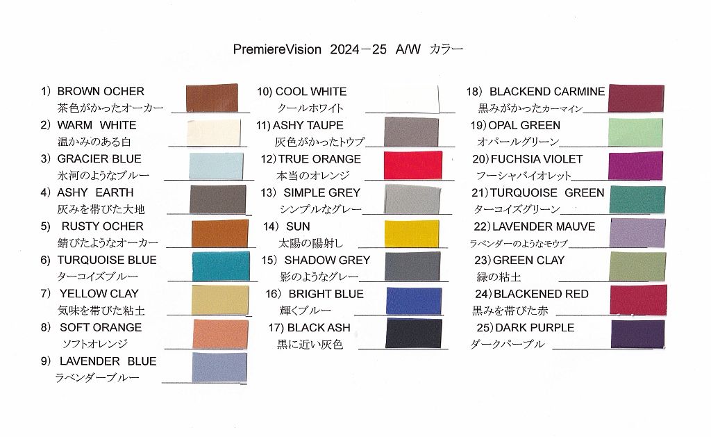 apparelweb's tweet image. 【ブログ】テキスタイルトレンド

プルミエールヴィジョン 2024-25A/W カラー解説（ テキスタイル・ディレクター 北川美智子）
#PremiereVision 

buff.ly/3OwAUIt
