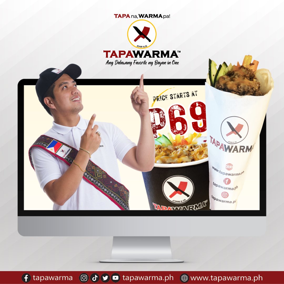 tapawarma_ph's tweet photo. 𝘽𝙚 𝙛𝙞𝙚𝙧𝙘𝙚. 𝙄𝙩’𝙨 𝙁𝙧𝙞𝙙𝙖𝙮 with our @jayemilsilvalasian 🥰💗

A cozy day mga ka-TAPA🥵😍, have a blessed day everyone 🫶

#Friday #Foodie #BrandAmbassador #TapawarmaParaSaLahat #TapawarmaNgMatatapang #TapawarmaParaSaPilipino #TapangPinoy #TeamKatagumpay #Tapawarma https://t.co/vB6nIMoo76