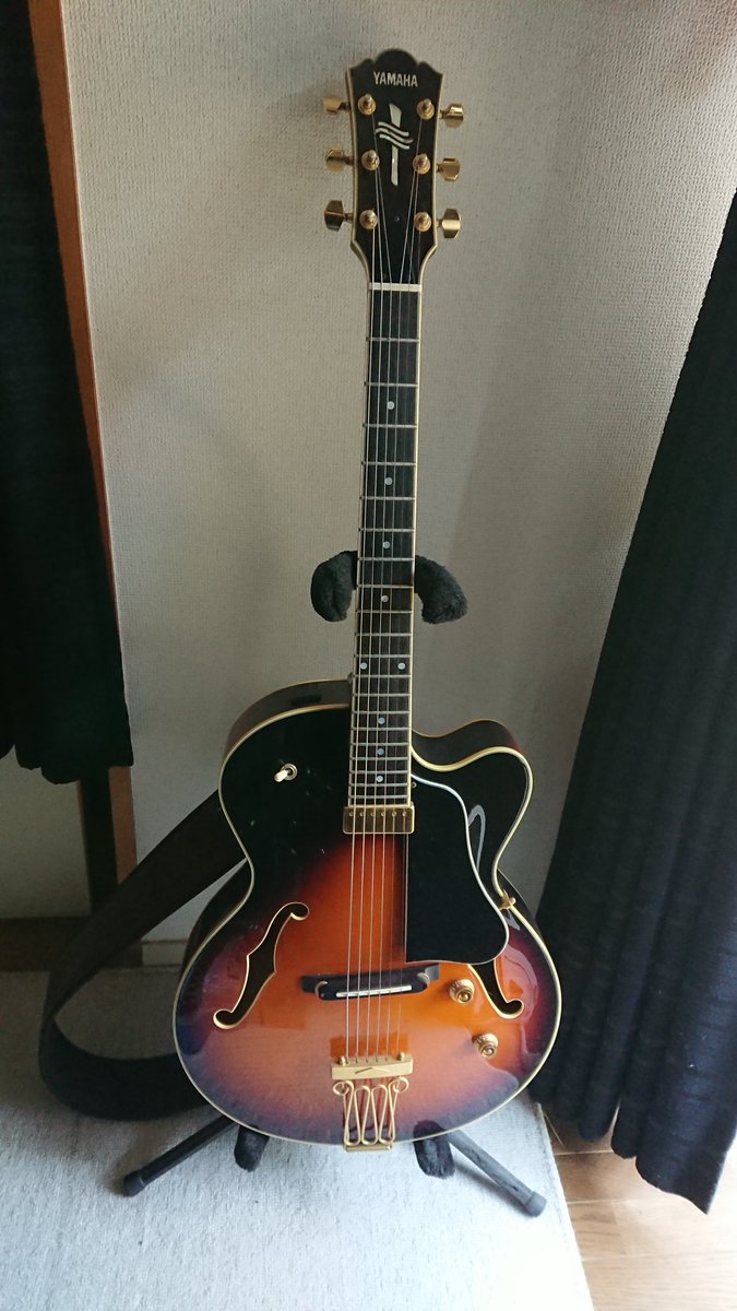 ryosuketodoroki's tweet photo. こちらからは箱モノを2本ほど。
#AEX1500 と #SAS1 。
AEX-1500はジャズギターを始めたときから
これしかないと思い入手。
SAS-1は一時期 #ASKA さんが使っていて、
憧れて手に入れました。
ここ数年で入手したのですが、
どちらも気に入ってます❗
#あつまれヤマハエレキ祭り https://t.co/JV2bjg4rgo