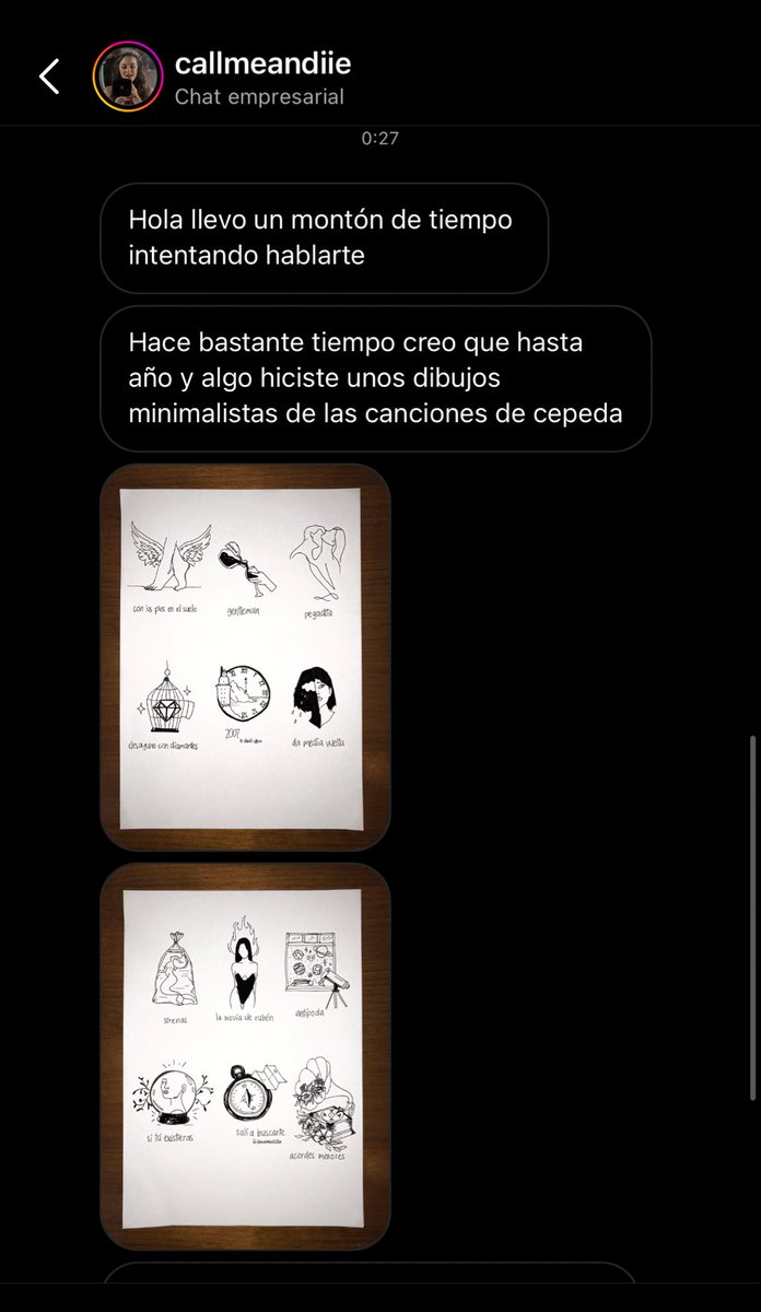 laurazzalez's tweet photo. Hace un momento me llegó un MD increíble y quiero compartirlo. Las que sois fans de Cepeda, tal vez recordaréis que hace tiempo, con la salida de CLPEES, hice unos dibujos inspirados en cada una de las canciones del disco. Gustaron mucho, pero no sabía hasta qué punto… ❤️ https://t.co/6temqks9VD