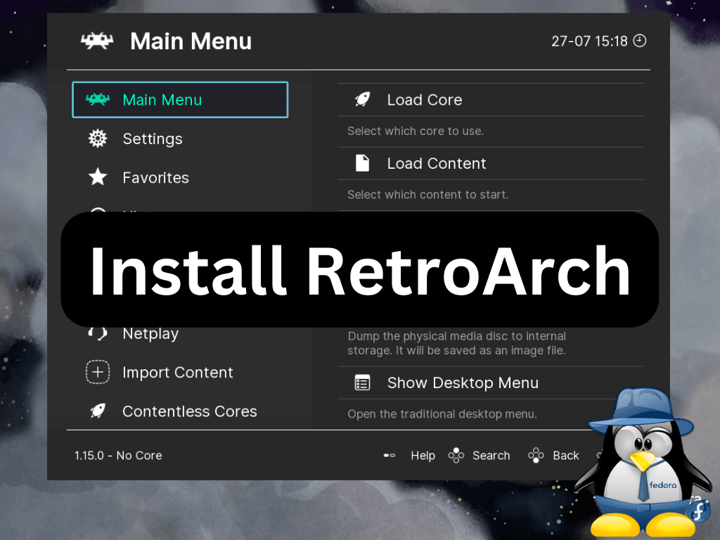 LinuxCapable's tweet photo. RetroArch is a distinctive, open-source application designed as a frontend for emulators, game engines, and media players. Learn two methods to install it on Fedora Linux 38/37 #Linux #Fedora #RetroArch #LinuxGaming #LinuxGamers #Opensource #Gaming
https://t.co/0IeAV82OWo https://t.co/oU1BvusGAE
