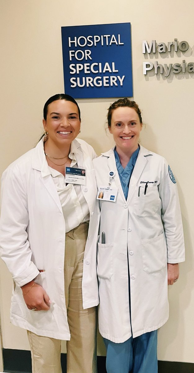So great to work with @o_anderson1 in the @HSpecialSurgery Women’s Sports Medicine Internship this summer. So excited to continue collaborating on #womenssportsmedicine research.