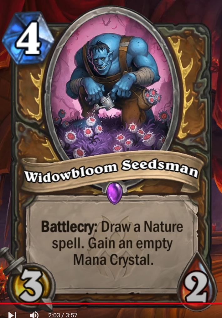 Disciple of Eonar is currently classified as a nature spell, and there is a bug that can be pulled from the deck by Widowbloom Seedsman.
