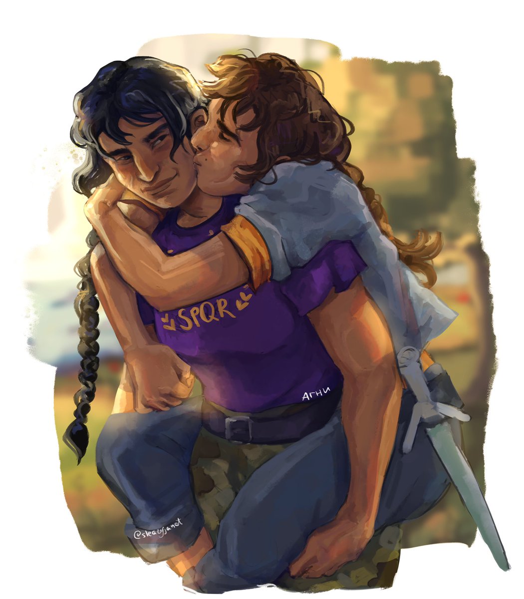 sleazyjanet's tweet photo. camp half-blood is a great place to spend some time with your roman girlfriend, or so i've heard
#art #percyjackson #pipeyna https://t.co/EdMY5PBjDy