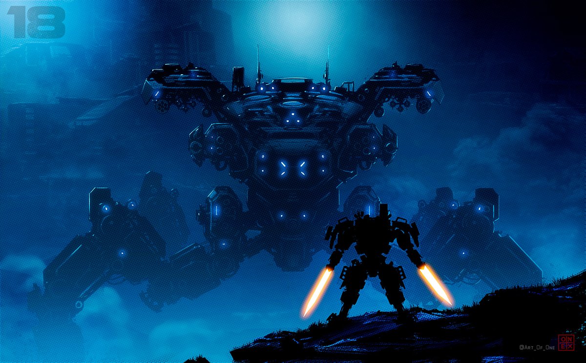 Art_Of_One's tweet photo. Blue! #Mech #Robots https://t.co/S8f0ypDTrT