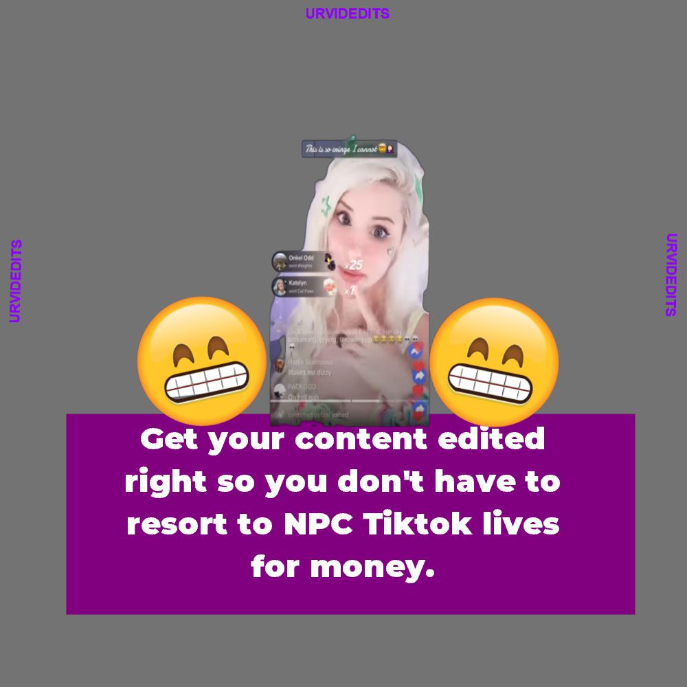 urvidedits's tweet photo. I have no idea what's happening on TikTok....

#Ineedavideoeditor #videoeditor #videoedit #edit #urvidedits #success #editingtutorials #editinglessons #premierepro #tiktok #youtube #smallyoutuber #youtuber #newvideo #NPCStreamers #NPClives #lastresort https://t.co/BAJp0gBkZ0