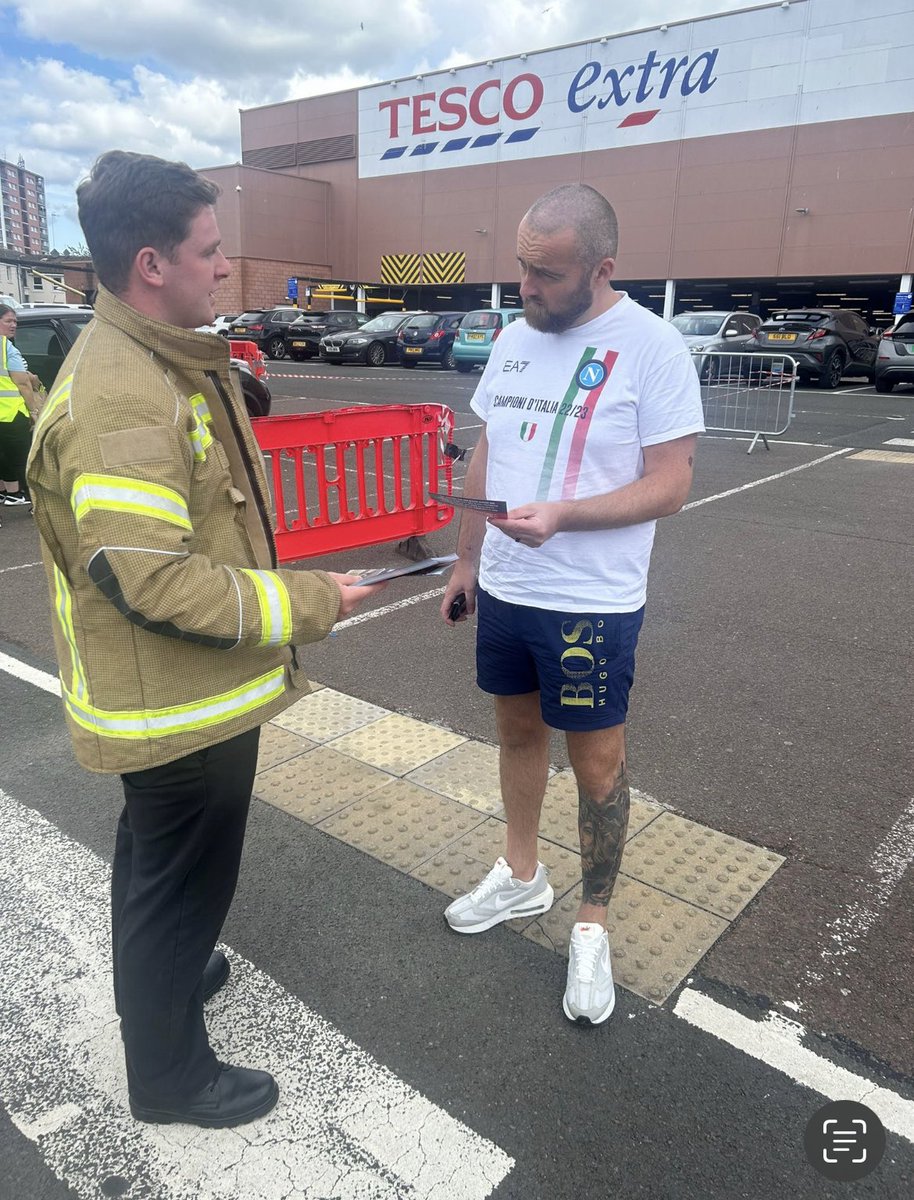 🔥FBU members out in their local communities discussing their concerns on  the <a href="/fire_scot/">Scottish Fire and Rescue Service</a> plans to withdraw appliances and resources in Dundee, Leven, Maryhill, Kirkcaldy and Methil  🚒 <a href="/fbunational/">Fire Brigades Union</a> <a href="/FBU_Scotland_EC/">Colin Brown</a>