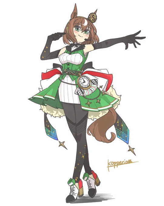 skeb納品しました〜依頼者さんの完全なるオリウマちゃんになります#オリジナルウマ娘 