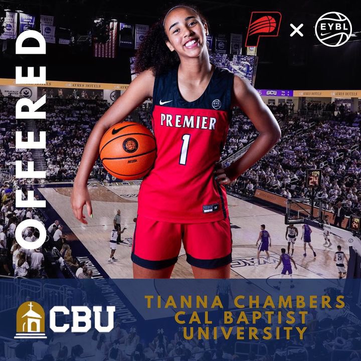 Tianna (@tiannamchambers) on Twitter photo After a great conversation with coach
Angie ned I am blessed to receive an offer to <a href="/CBUwbb/">California Baptist Women's Basketball</a> đđ˝.
<a href="/MtnWestPremier/">Mountain West Premier</a> <a href="/ColoradoPremier/">Colorado Premier</a> After a great conversation with coach
Angie ned I am blessed to receive an offer to <a href="/CBUwbb/">California Baptist Women's Basketball</a> đđ˝.
<a href="/MtnWestPremier/">Mountain West Premier</a> <a href="/ColoradoPremier/">Colorado Premier</a>