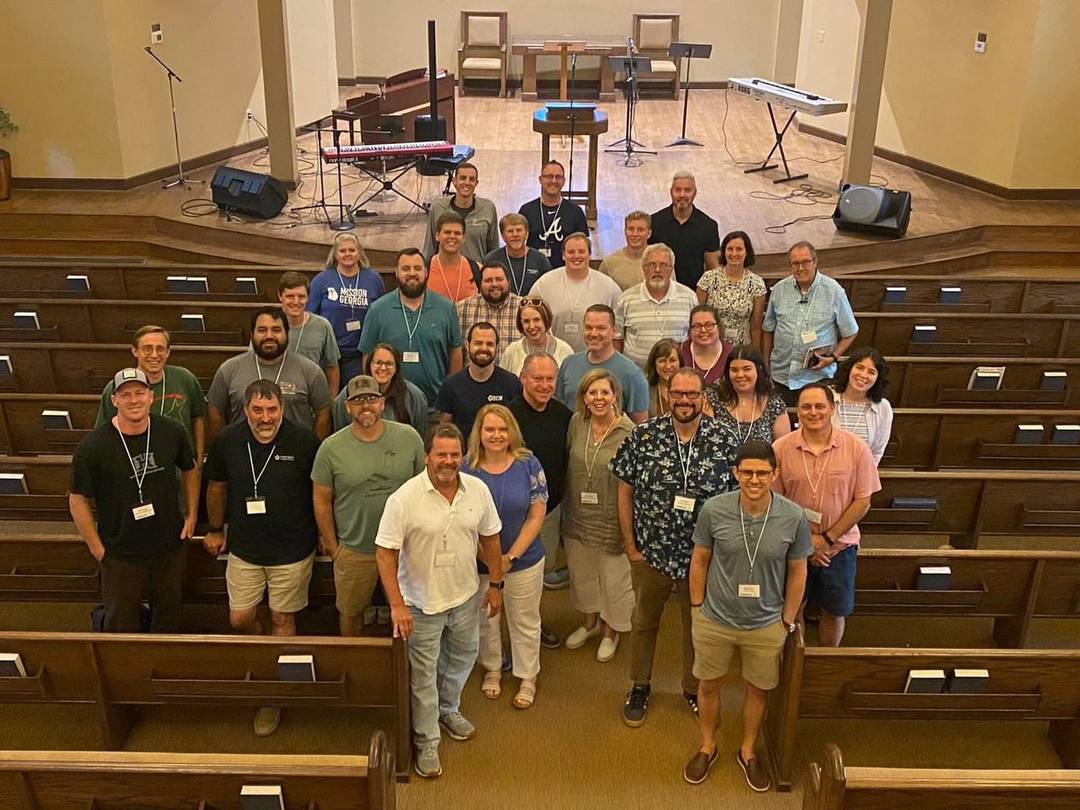 PaulWorcester's tweet photo. So grateful for what God did at the retreat for the Georgia baptist campus based and church based collegiate leaders! So many epic conversations about how we can multiply disciples on campus and accelerate evangelistic momentum! Not only did we have encouraging and helpful discussions but there was a Holy Spirit inspired buzz and excitement in room as He was moving in our hearts giving us faith to believe God for an abundant harvest this Fall and beyond! Join me in praying that these men and women will lead out with courageous and zealous faith making it hard to go to hell on their campuses! 

“Brethren, do something; do something, do something! While societies and unions make constitutions, let us win souls. I pray you, be men of action all of you. Get to work and quit yourselves like men. Old Suvarov's idea of war is mine: `Forward and strike! No theory! Attack! Form a column! Charge bayonets! Plunge into the center of the enemy! Our one aim is to win souls; and this we are not to talk about, but do in the power of God!” Charles Spurgeon