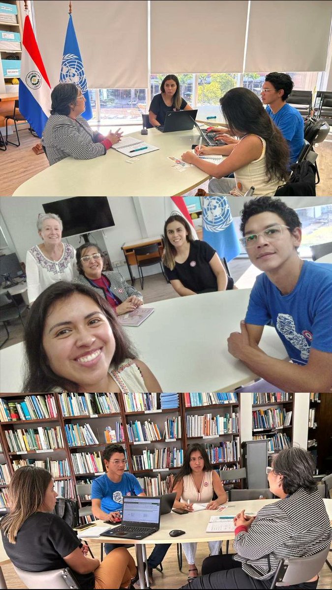 JoiceNajmMendez's tweet photo. ✨️Monthly actions #tbt
📣Meeting with @accioncpy and @UNICEFParaguay to present an annual working plan
🇵🇾Planning risk prevention strategies with national partners
🇵🇦Meeting @uniceflac #climatechange team to link with @YAGClimate
🌎🇧🇷Launch of the @rcoylatam Spanish/Portuguese https://t.co/xvwD7VFQDd