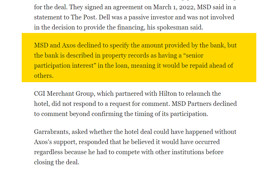 TimInHonolulu's tweet photo. 1. I've been saying for years, Trump is insolvent. Stick a pin in this. MT

Trump needed $225 million. A little-known bank came to the rescue.

My Washington Post subscription allows me to share access to this gift article, at no cost to you.

Read here: https://t.co/z7tSXn4OIl https://t.co/QF02uUUUD5