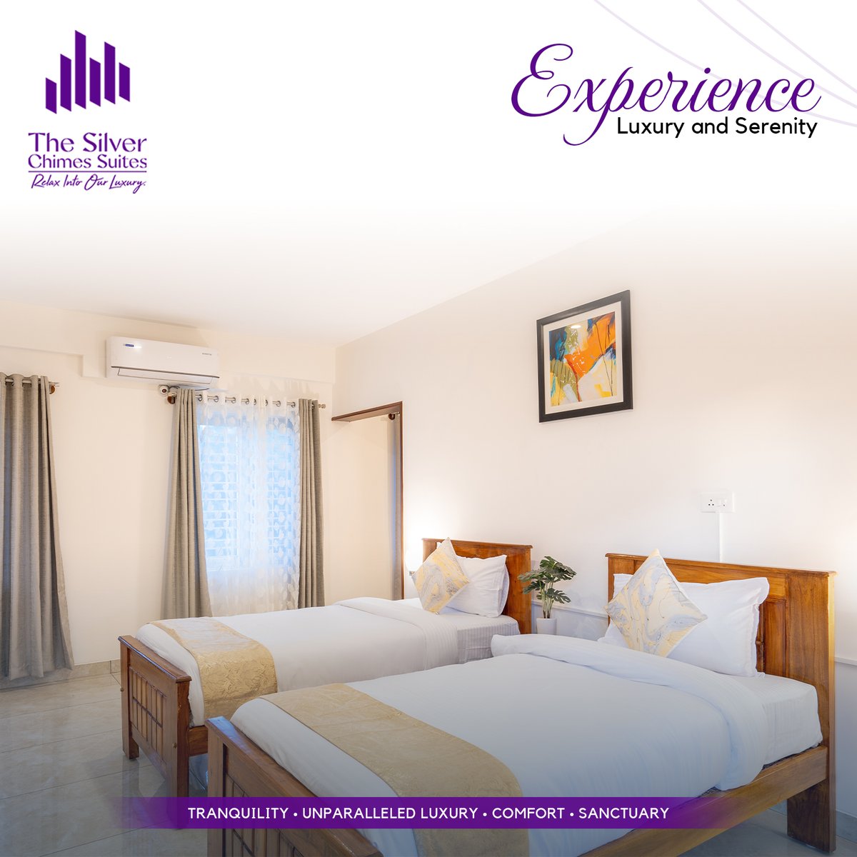 thesilverchimes's tweet image. Prepare to be mesmerized as you step into a realm of sheer extravagance. Our luxury rooms redefine what it means to be pampered. 💖 #LuxuryRedefined #BeyondExquisite

Reach out to us:
Email: thesilverchimes.sa@gmail.com
Phone Number: +91 9008471317