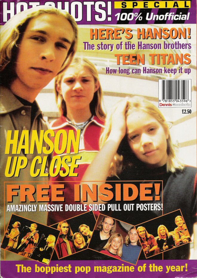hansonmerch's tweet photo. #TBT @hansonmusic magazine from the UK 📖 https://t.co/9d9ly8Xt9j