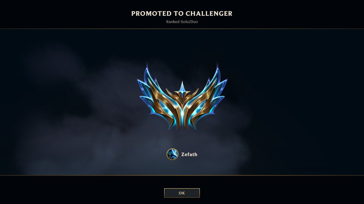 Zefathlol's tweet photo. Just hit Challenger for the first time ever, 69% winrate on AP Shaco. https://t.co/ixrO6Gwws5