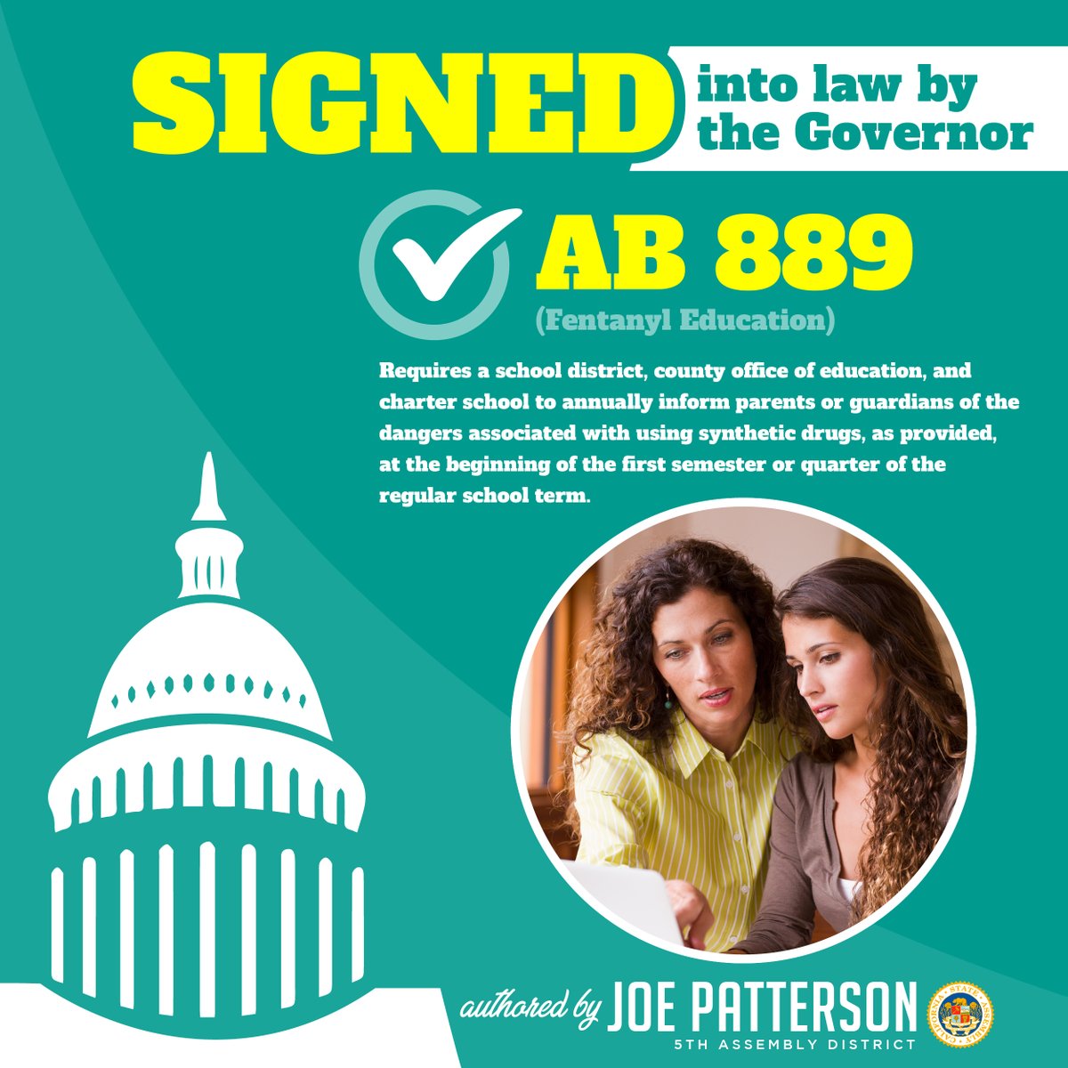 AsmJoePatterson's tweet photo. Starting 2024/25 school year, the parents of 6 million students will now learn of the risks of #fentanyl. https://t.co/rn9vjuOVQN