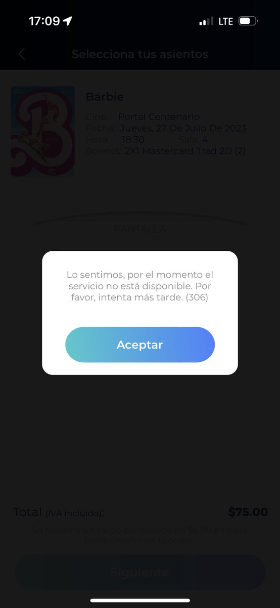Teresiux_Ch's tweet photo. @AyudaCinepolis siempre que quiero comprar desde el portal o desde la aplicación nos sale este error pero solo usando el código Mastercard ayuda https://t.co/uBjiQPX0tj