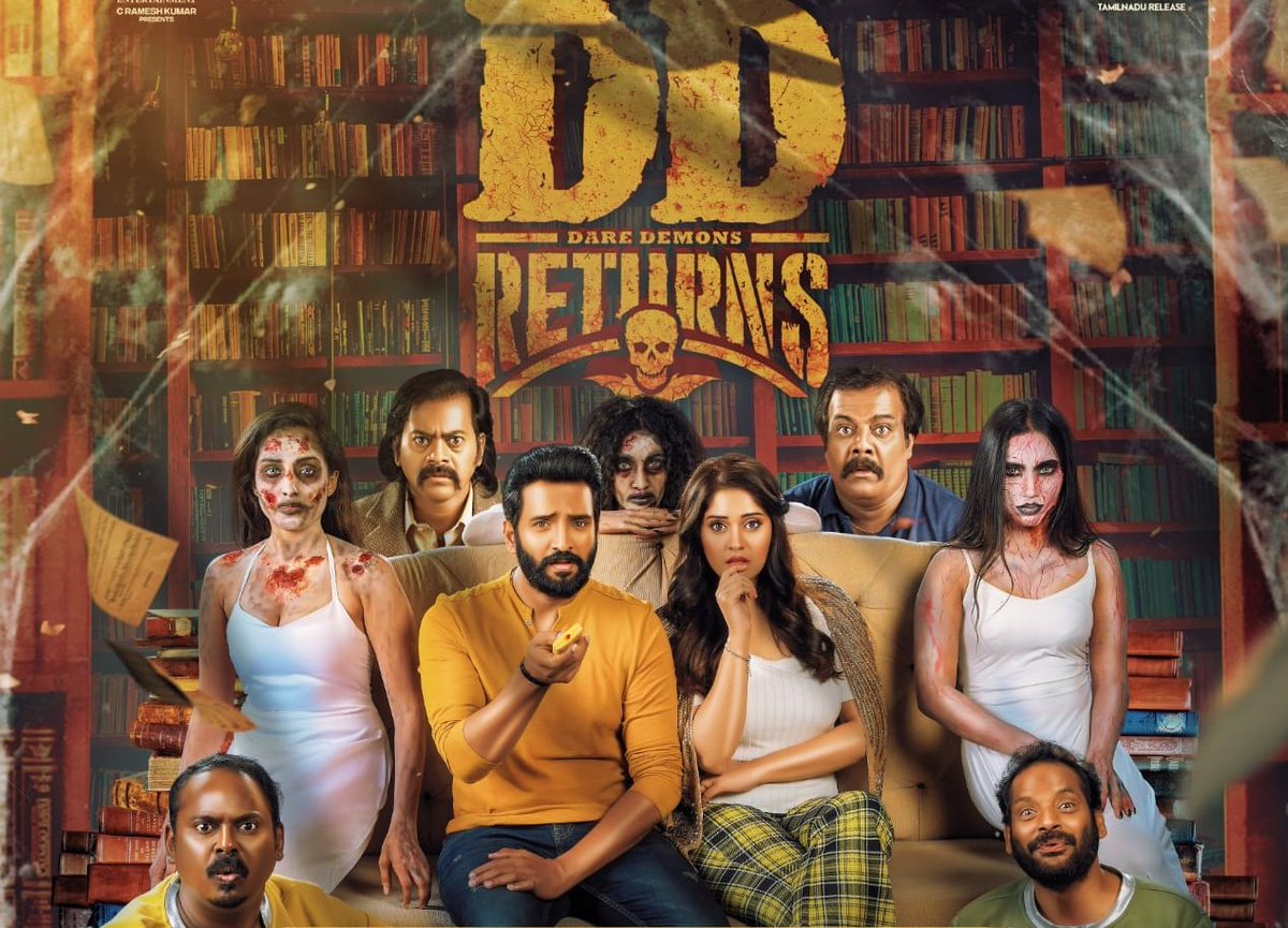 LMRmultiplex's tweet photo. The most awaited, #DDReturns Worldwide in Theatres from today !!!📽👻 

@iamsanthanam @RKEntrtainment 
@iampremanand @dopdeepakpadhy @thinkmusicindia @onlynikil https://t.co/IeVDgKYa0y