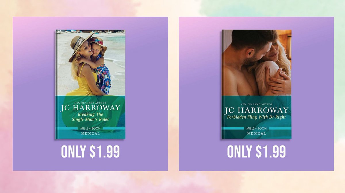 jcharroway's tweet photo. Hey Romance lovers. If you are in Aus/NZ you can grab Breaking the Single Mum's Rules and Forbidden Fling with Doctor Wright on sale until the end of July 2023.
https://t.co/f5pILW7Wh8

https://t.co/AzEWcvW46u https://t.co/EwfY7UdzQy