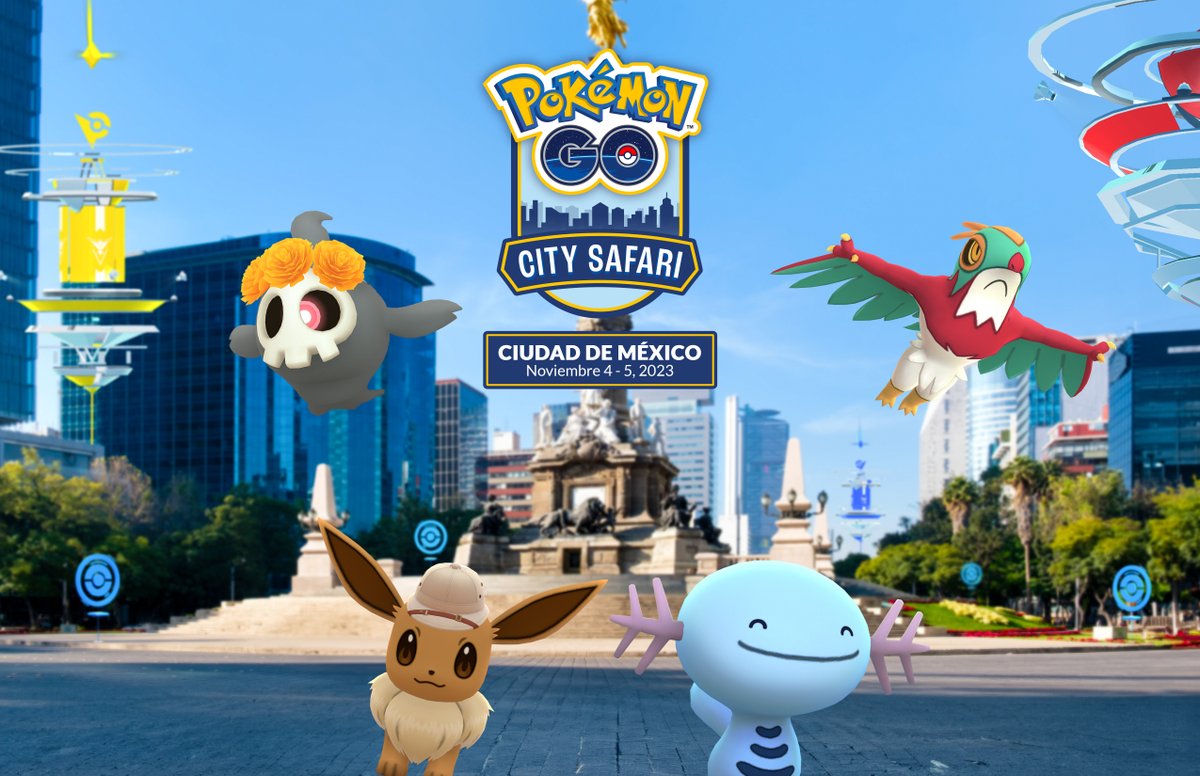 ¡Atención, Entrenadores! 🗓️ 🏙️ 

El City Safari llega a la Ciudad de México el 4 y 5 de noviembre. ¡Pokémon salvajes de la ciudad, Investigaciones Especiales y más, te esperan! 

Recuerda que ya puedes comprar tus boletos en nuestra página oficial:

spr.ly/6015PXPLx