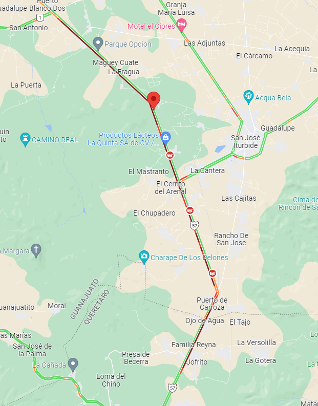 Buena tarde. Tendrán alguna información sobre el tráfico en el km 42, cerca del restaurante El Durango. <a href="/CAPUFE/">CAPUFE</a> <a href="/GN_Carreteras/">Guardia Nacional Carreteras</a> @CNAC_GN