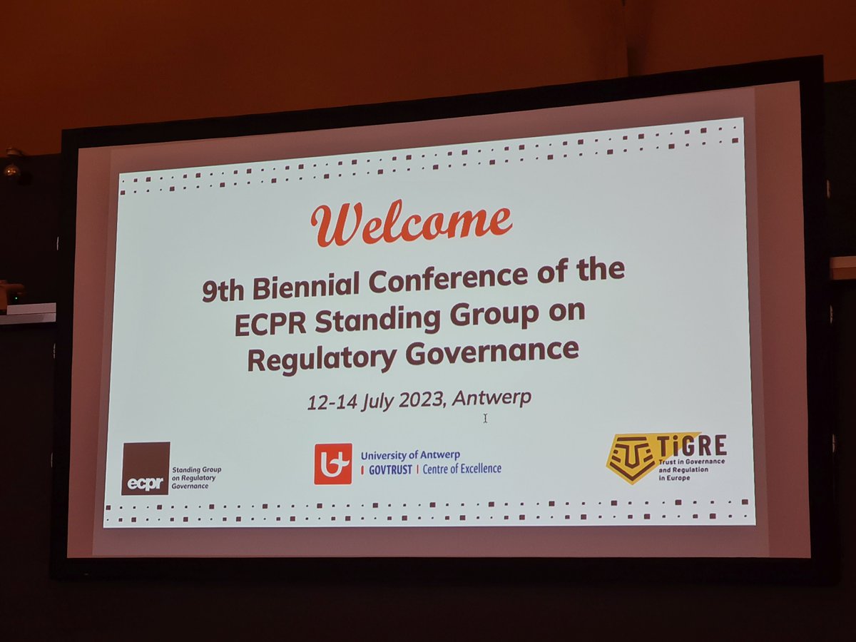 RegGov (@reg_gov) on Twitter photo Our heartfelt gratitude to each and every one of you for making the 9th Biennial Conference of our Standing Group in Antwerp a success! We hope you enjoyed it and found it an enriching experience. A kind reminder to complete the survey-pls check your inbox- sgconferences@ecpr.eu Our heartfelt gratitude to each and every one of you for making the 9th Biennial Conference of our Standing Group in Antwerp a success! We hope you enjoyed it and found it an enriching experience. A kind reminder to complete the survey-pls check your inbox- sgconferences@ecpr.eu