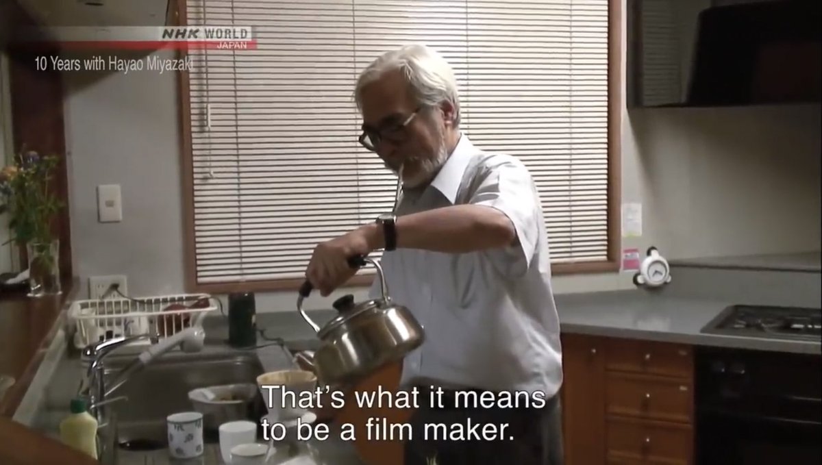 Hayao Miyazaki on what it means to be a filmmaker ✨