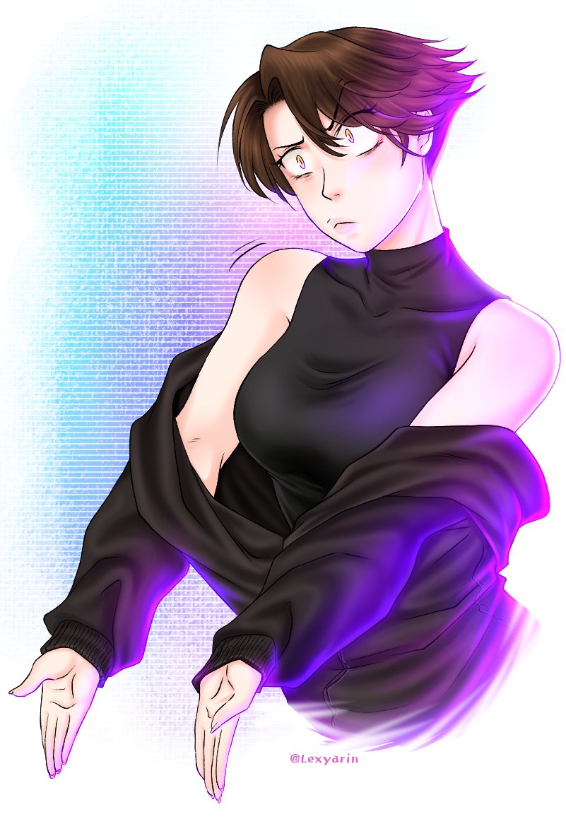 lexyarin's tweet photo. NÚMERO DEZOITO! 💜
Agora é a lindíssima personagem da @Bakinha_buh! 💜💖
Bakinha! Muito, muito obrigada por participar, de coração e espero que goste >\\\< 🫶💜💜💜💜
#Expressionmeme #Thankful #CatEye #purplelight https://t.co/KPX3WBkDhU