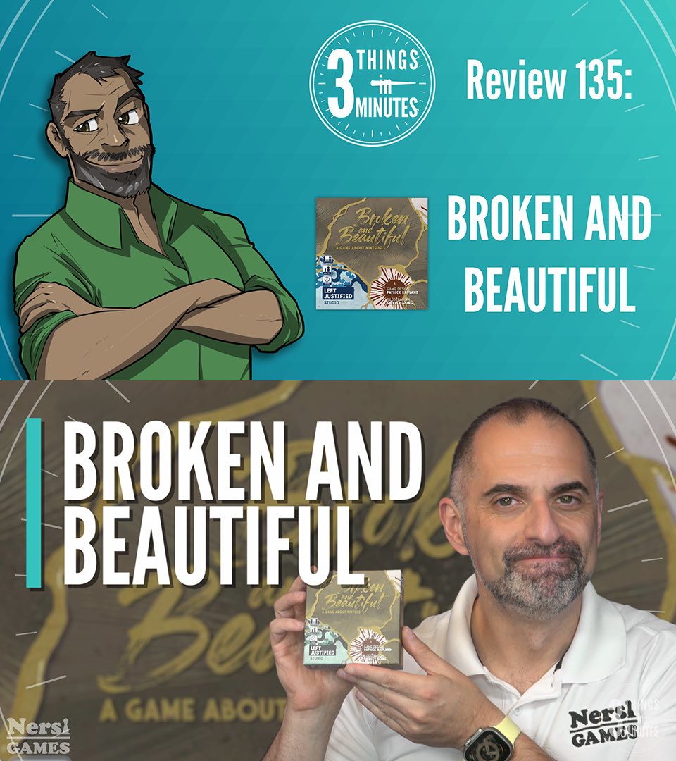NersiGames's tweet photo. Embrace the beauty of imperfection! Check out the review of Broken & Beautiful from @LeftJustStudio at https://t.co/XUsYP7XnNA!
#boardgames #boardgame #bgg #boardgamegeek #tabletopgames #gaymer #nersigames https://t.co/RUfXt96AEX