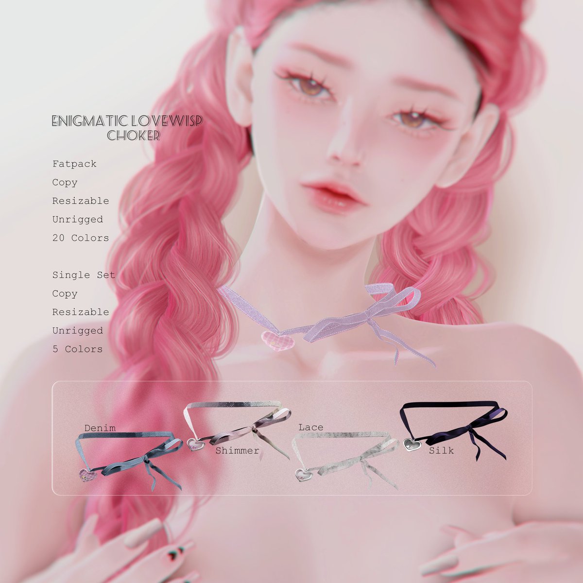 mengdanaiCC's tweet photo. My merchandise is finally done, yay! I've always been a fan of these cute and girly little things~Looking forward to meeting you again at the Planet29 event! 🌟https://t.co/IYVDd8mYyf
#SecondLife #planet29event https://t.co/4v3ftfn0Jz