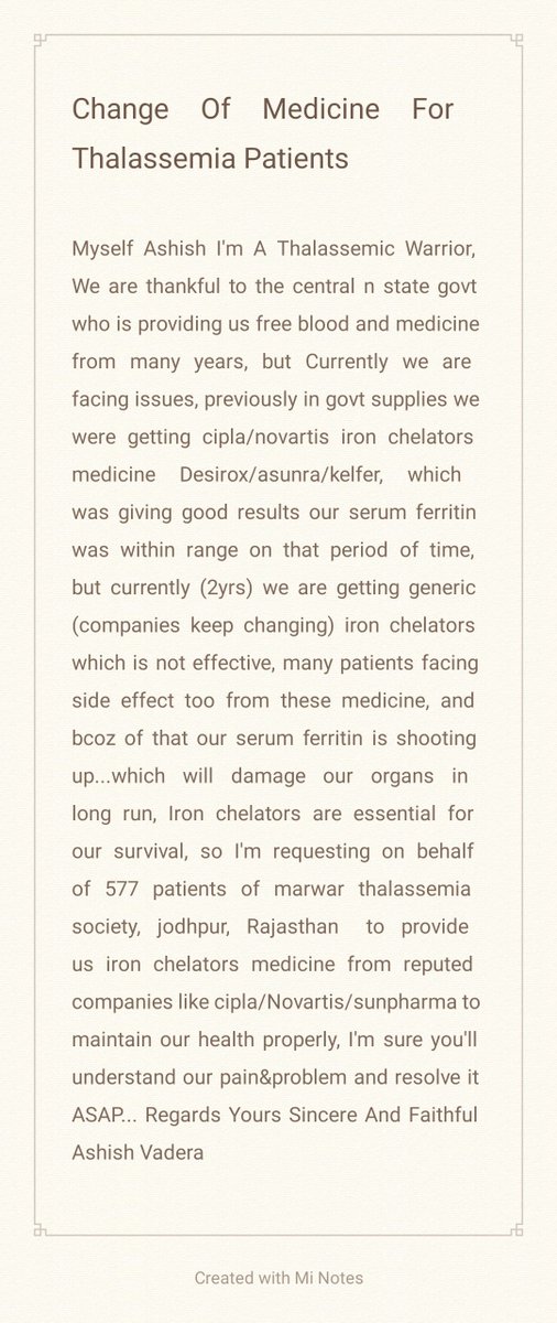 <a href="/mansukhmandviya/">Dr Mansukh Mandaviya</a> <a href="/PMOIndia/">PMO India</a> <a href="/plmeenaINC/">Parsadi Lal Meena</a> <a href="/nhm4rajasthan/">NHM Rajasthan</a> <a href="/ashokgehlot51/">Ashok Gehlot</a> <a href="/drharshvardhan/">Dr Harsh Vardhan</a> <a href="/MoHFW_INDIA/">Ministry of Health</a> <a href="/thalindia/">Thalassemics India</a> <a href="/pagthals/">Thalassemia Patients Advocacy Group</a> <a href="/atulgera007/">Atul Gera 🇮🇳 अतुल गेरा</a> <a href="/ngoindian/">Ravinder Dudeja ⭐️Foundation Against Thalassaemia</a> <a href="/thalassemics/">Thalassemics Gujarat</a> <a href="/_TWFofficial/">thewishingfactory</a> <a href="/NHPINDIA/">National Health Portal</a> <a href="/AyushmanNHA/">National Health Authority (NHA)</a> <a href="/drjsarora/">Dr JS Arora</a> <a href="/shobhatuli/">Shobha Tuli</a> <a href="/NhmRJOfficial/">Department of Medical Health & Family Welfare</a> <a href="/BloodDonorsIn/">Blood Donors India</a> <a href="/dhar/">Dhar</a>