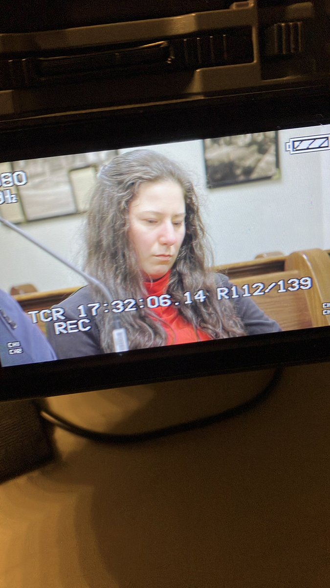 BritSchmidtNews's tweet photo. #FirstAlert Breaking News: Jury finds Taylor #Schabusiness responsible for her actions the night she killed Shad Thyrion in Feb. 2022. It was unanimous. Bond is revoked. Judge orders pre-sentencing investigation, sentencing is set for September 26. @WBAY https://t.co/jiDNLrbO2J
