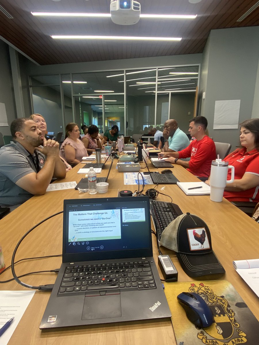 DrCarlosGrant's tweet photo. The vision is clear. All teachers deserve coaching support. All students deserve high levels of instruction along w/ mentorship. 

We just wrapped up our @WadeHampton_HS Leadership Retreat 2023 and finalized plans for the start of another great year.

#LeadingLikeGenerals https://t.co/wbuqufN7Ub