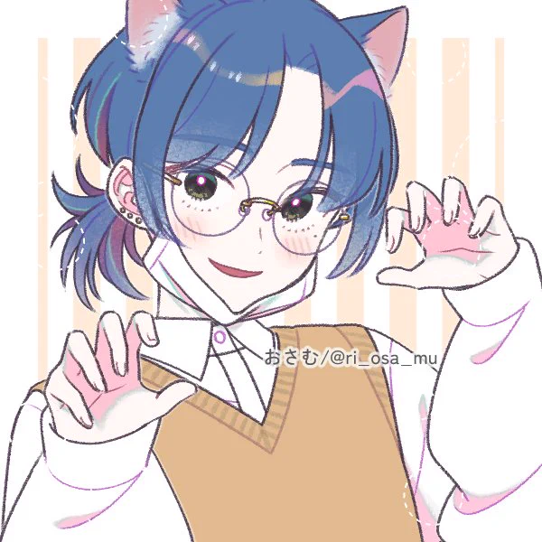 Irl vs vtuber I have recenly dyed my hair to almost match my vtuber..  
