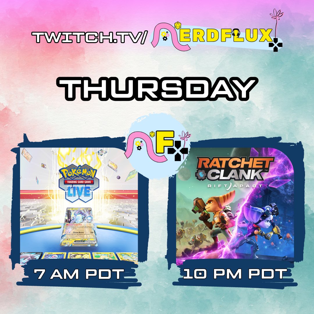 NerdFlux's tweet photo. Hello hello gamers! We'll be #live live live at 10 pm PDT with #RatchetandClank #RiftApart. Join us for my first ever play-through of this adventurous #platformer.

Link in reply.

#gaymer #trans #creator #streamergirl https://t.co/lp1ojkStUn